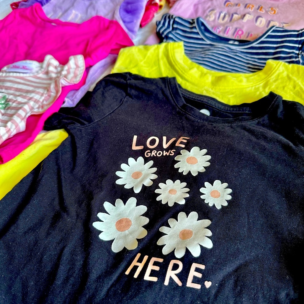 11 pieces girls 2T tees bundle 💖 No stains or holes. Non-smoking.